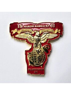 Marine Barracks 1801 Washington DC 2010 Parade Season Challenge Coin Semper Fi